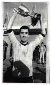 Gerard McAleese with the cup.